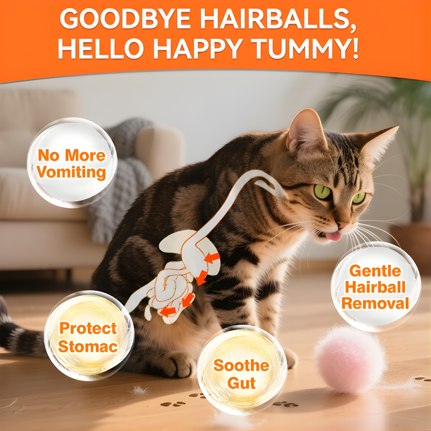 Hairball Relief Gel
